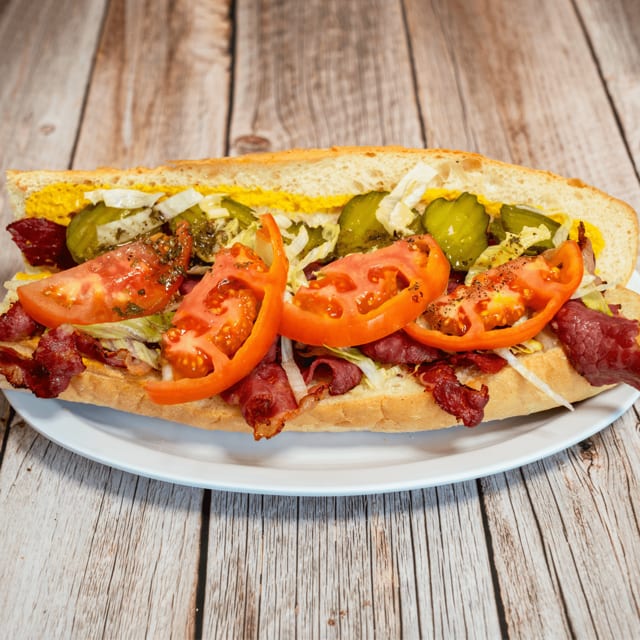 Hot Pastrami Sub.
