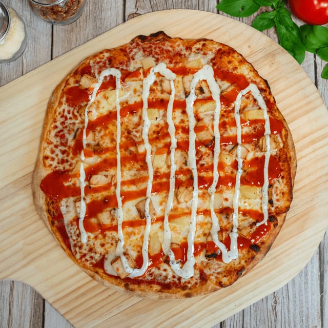 Buffalo Chicken Pizza.