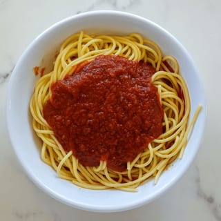 Spaghetti with Marinara Sauce Trays
